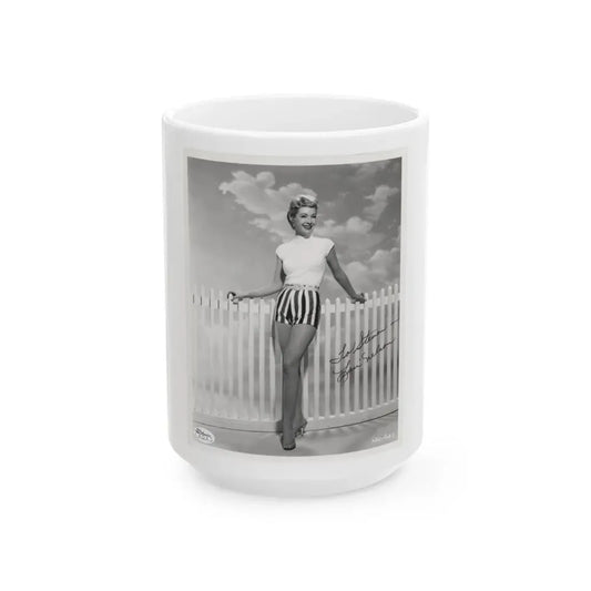 Lori Nelson #84 (Vintage Female Icon) White Coffee Mug 15oz - Go Mug Yourself