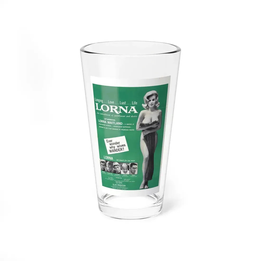 LORNA (2) 1964 Movie Poster - Pint Glass 16oz 16oz - Go Mug Yourself