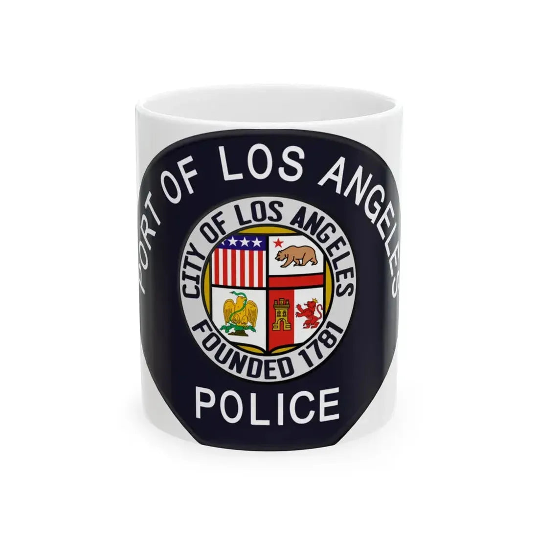 Los Angeles Port Police - White Coffee Mug 11oz - Go Mug Yourself