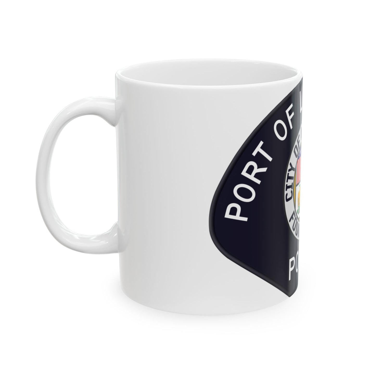 Los Angeles Port Police - White Coffee Mug-Go Mug Yourself