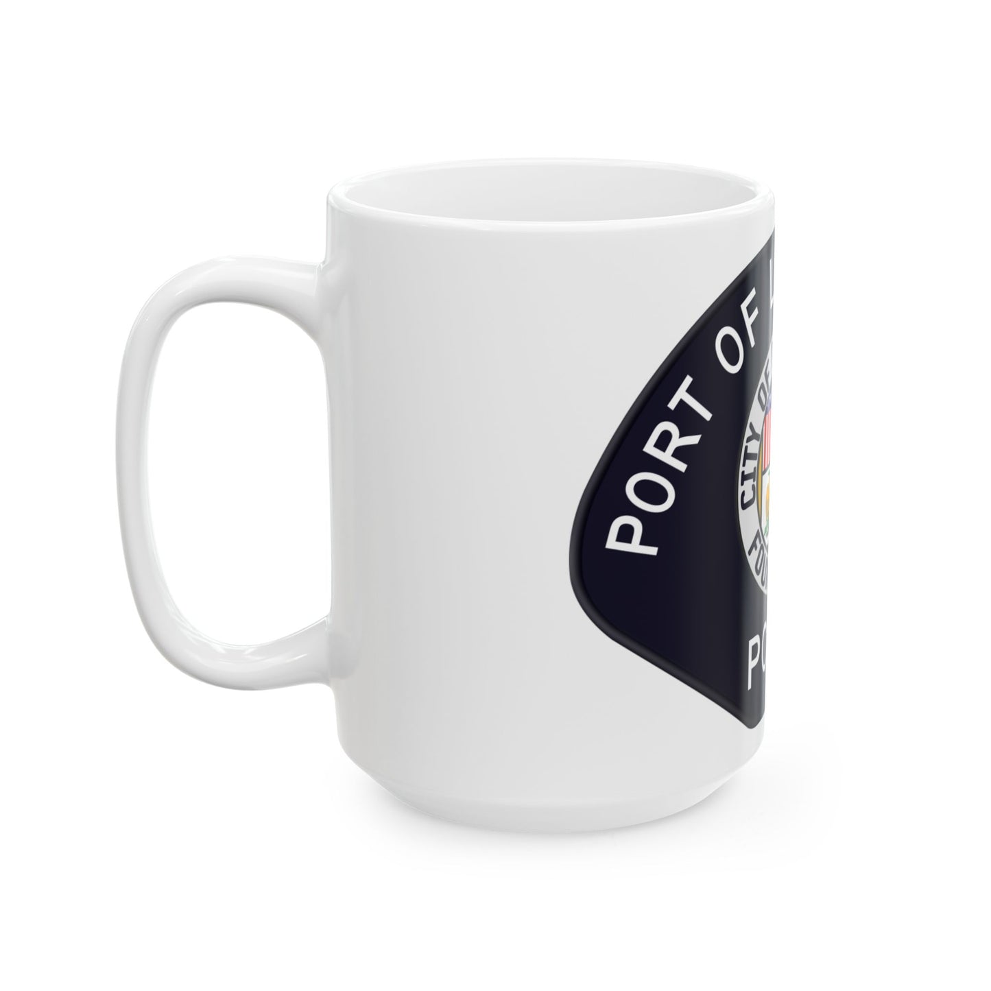 Los Angeles Port Police - White Coffee Mug-Go Mug Yourself