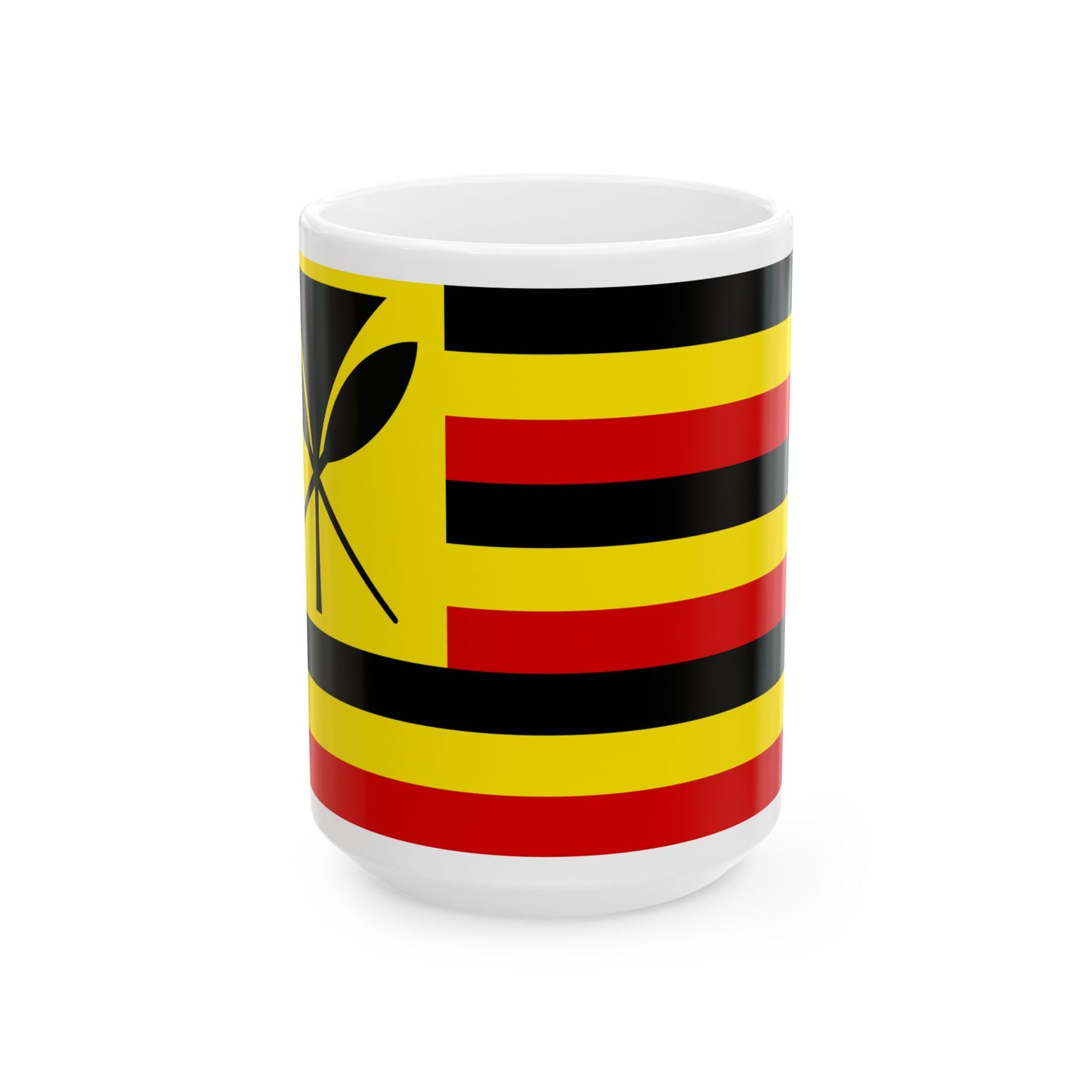 Loui Agard Hawaiian Flag (United States) White Coffee Mug-15oz-Go Mug Yourself