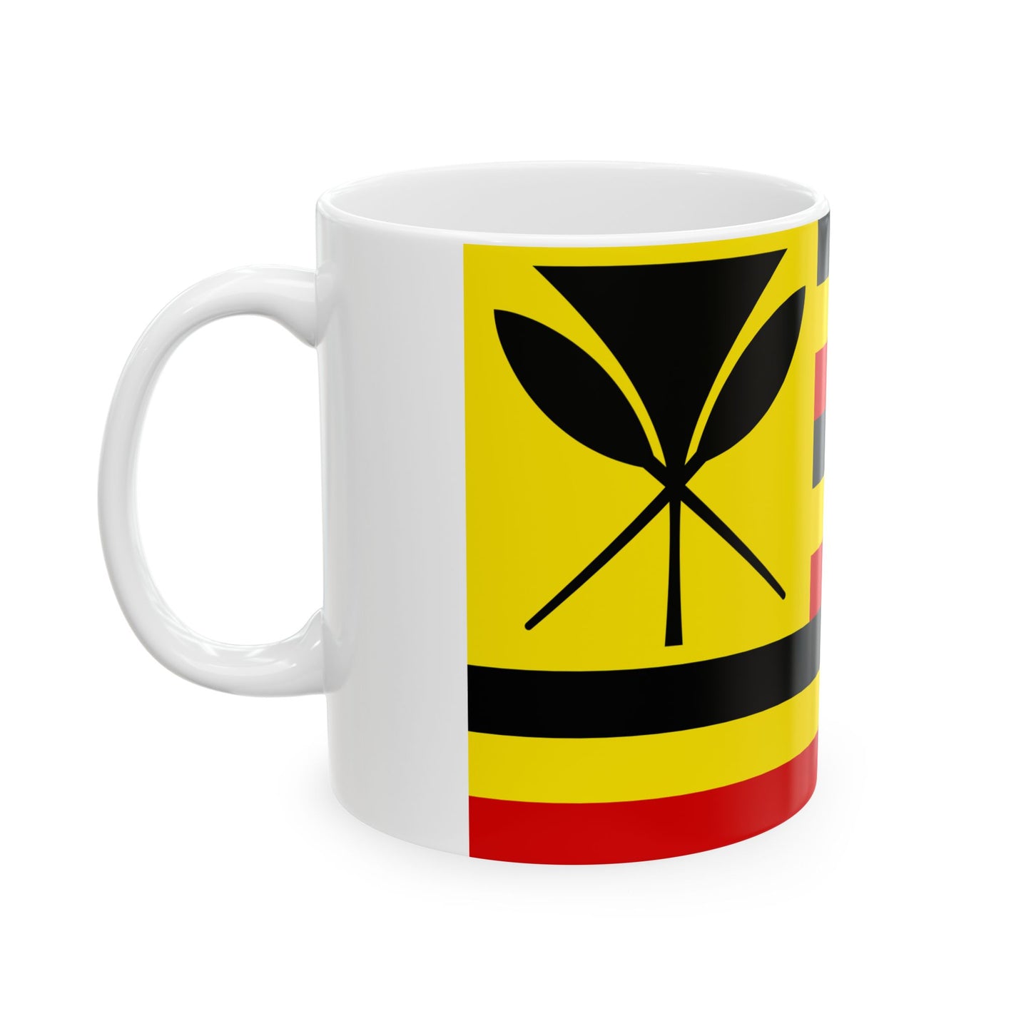 Loui Agard Hawaiian Flag (United States) White Coffee Mug-Go Mug Yourself