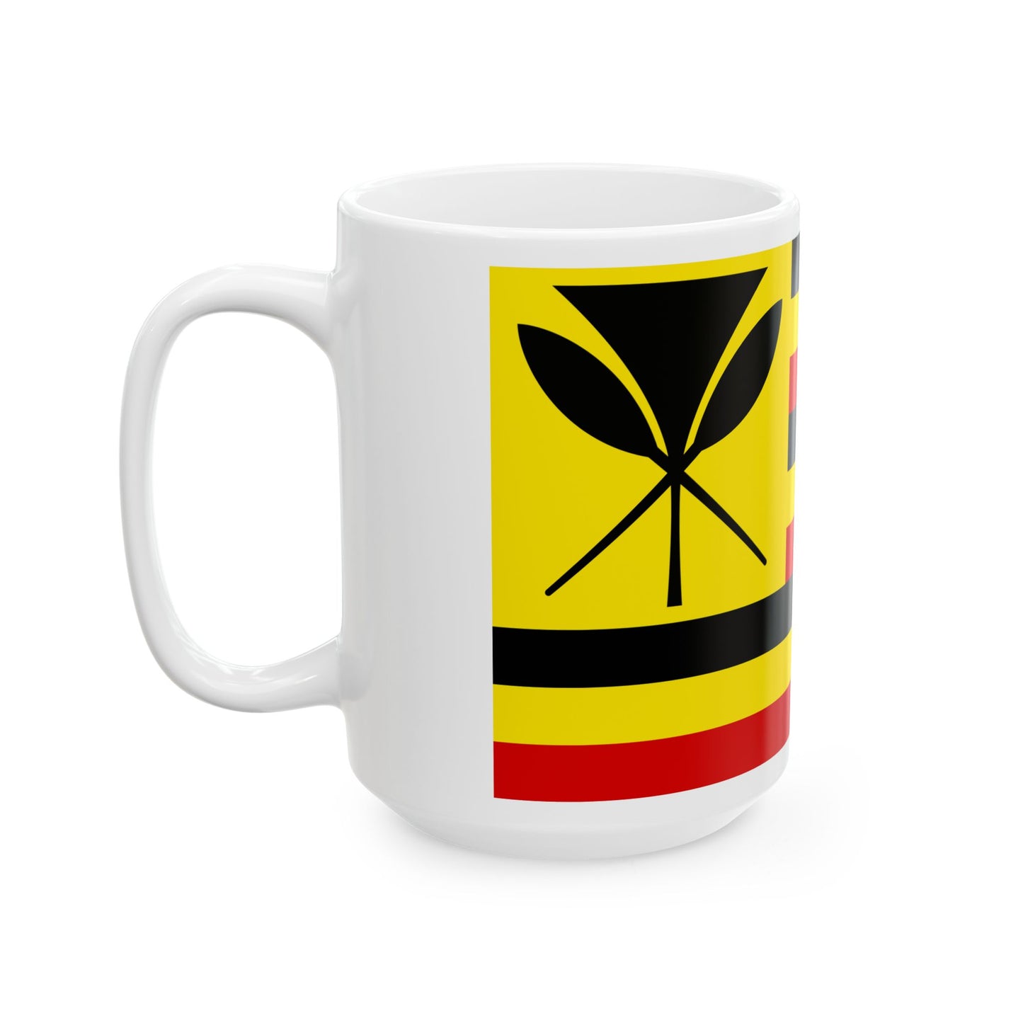 Loui Agard Hawaiian Flag (United States) White Coffee Mug-Go Mug Yourself