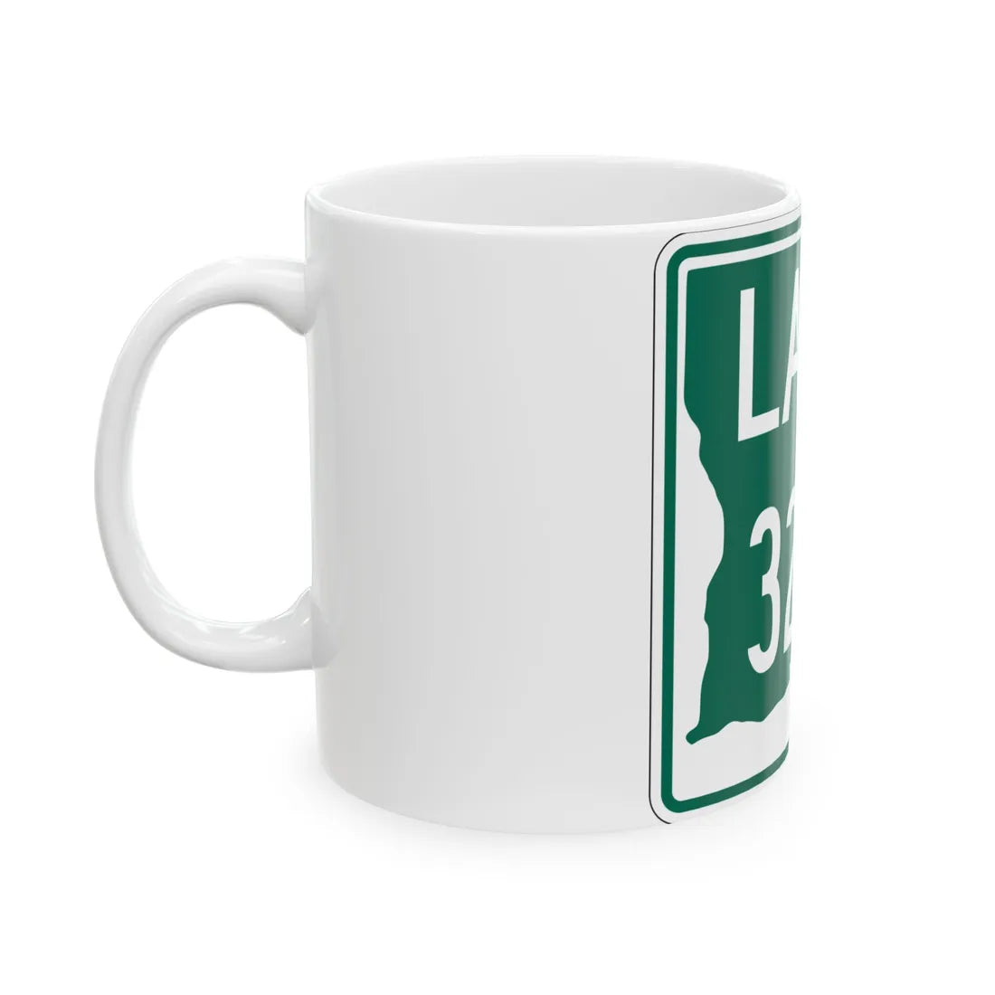 Louisiana 3202 (Louisiana) (Road Sign) White Coffee Mug - Go Mug Yourself