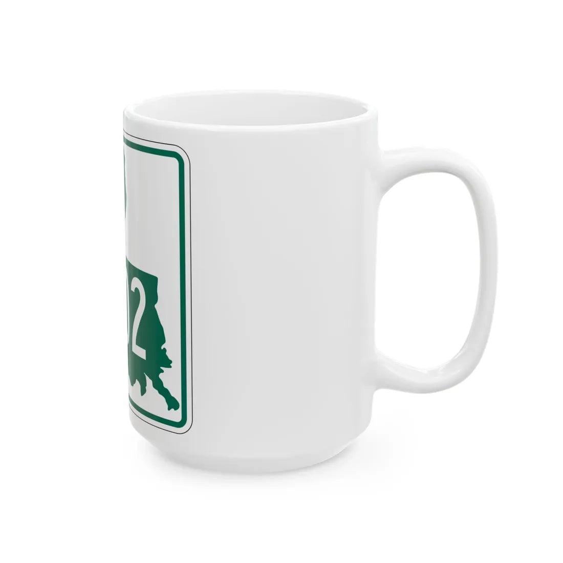 Louisiana 3202 (Louisiana) (Road Sign) White Coffee Mug - Go Mug Yourself