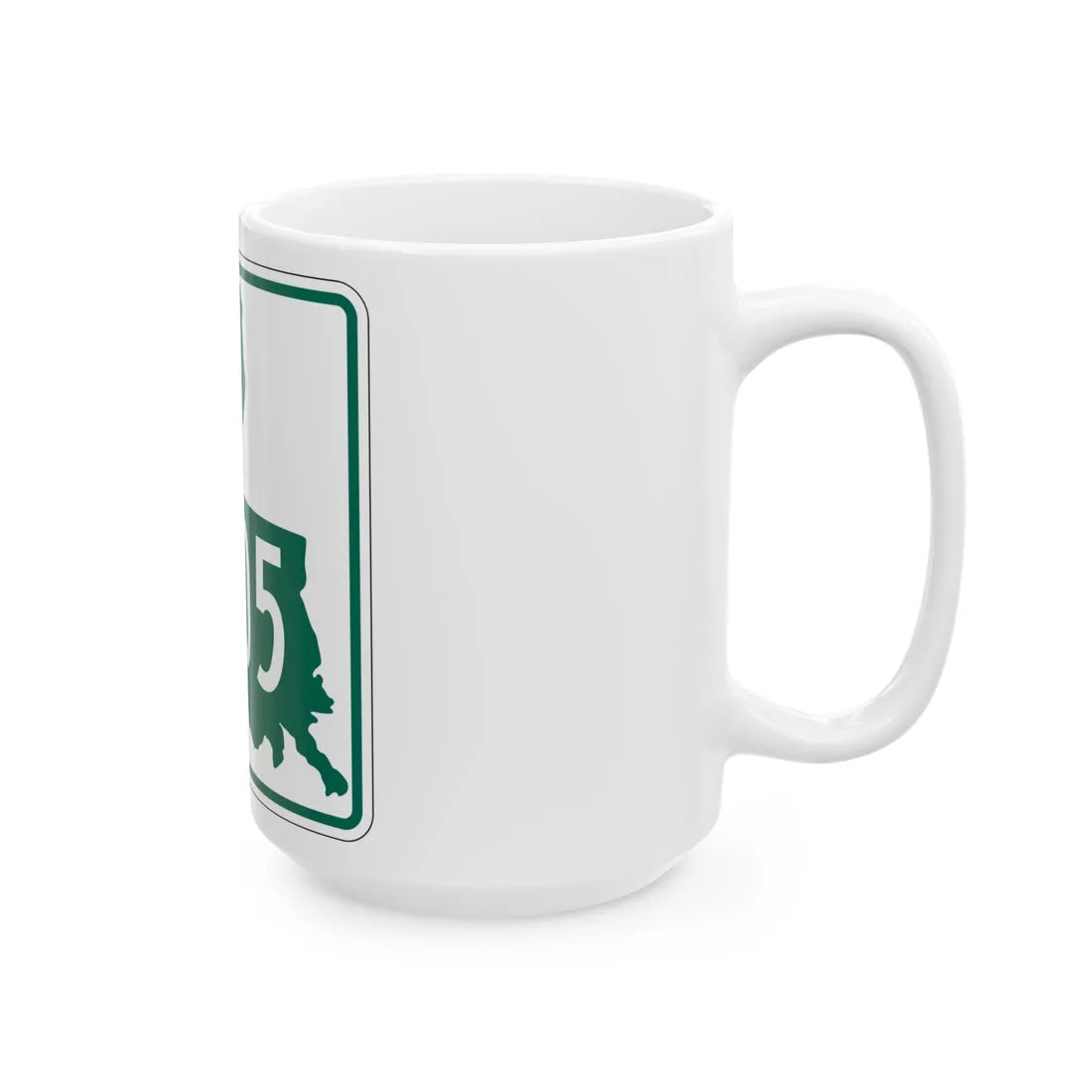 Louisiana 3205 (Louisiana) (Road Sign) White Coffee Mug - Go Mug Yourself