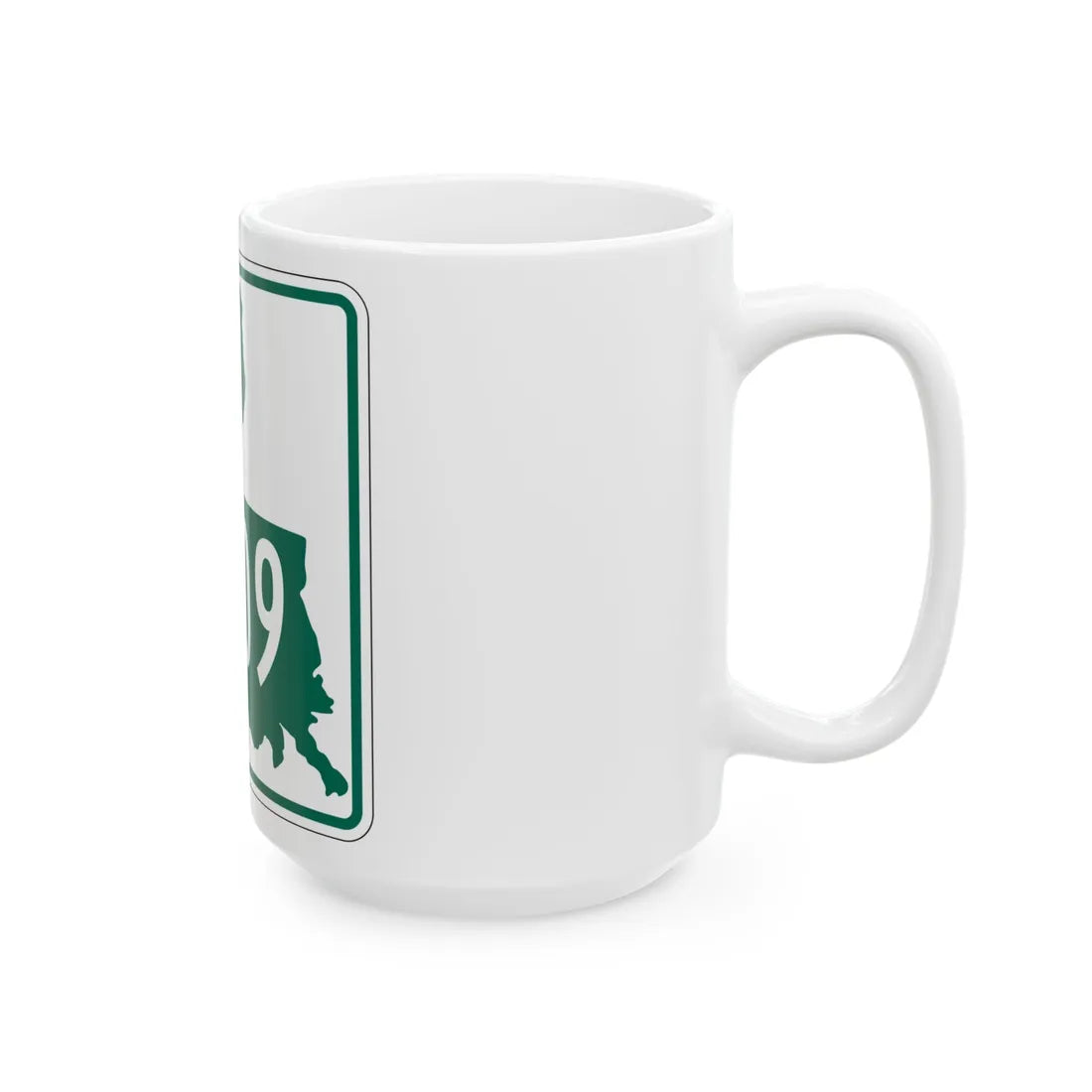 Louisiana 3209 (Louisiana) (Road Sign) White Coffee Mug - Go Mug Yourself