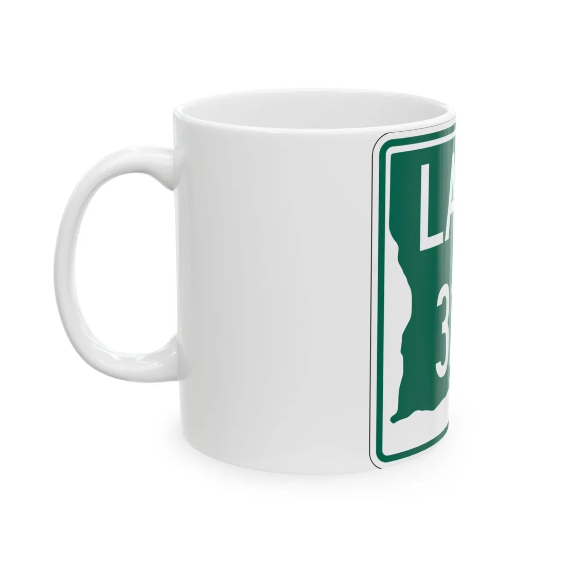 Louisiana 3211 (Louisiana) (Road Sign) White Coffee Mug - Go Mug Yourself