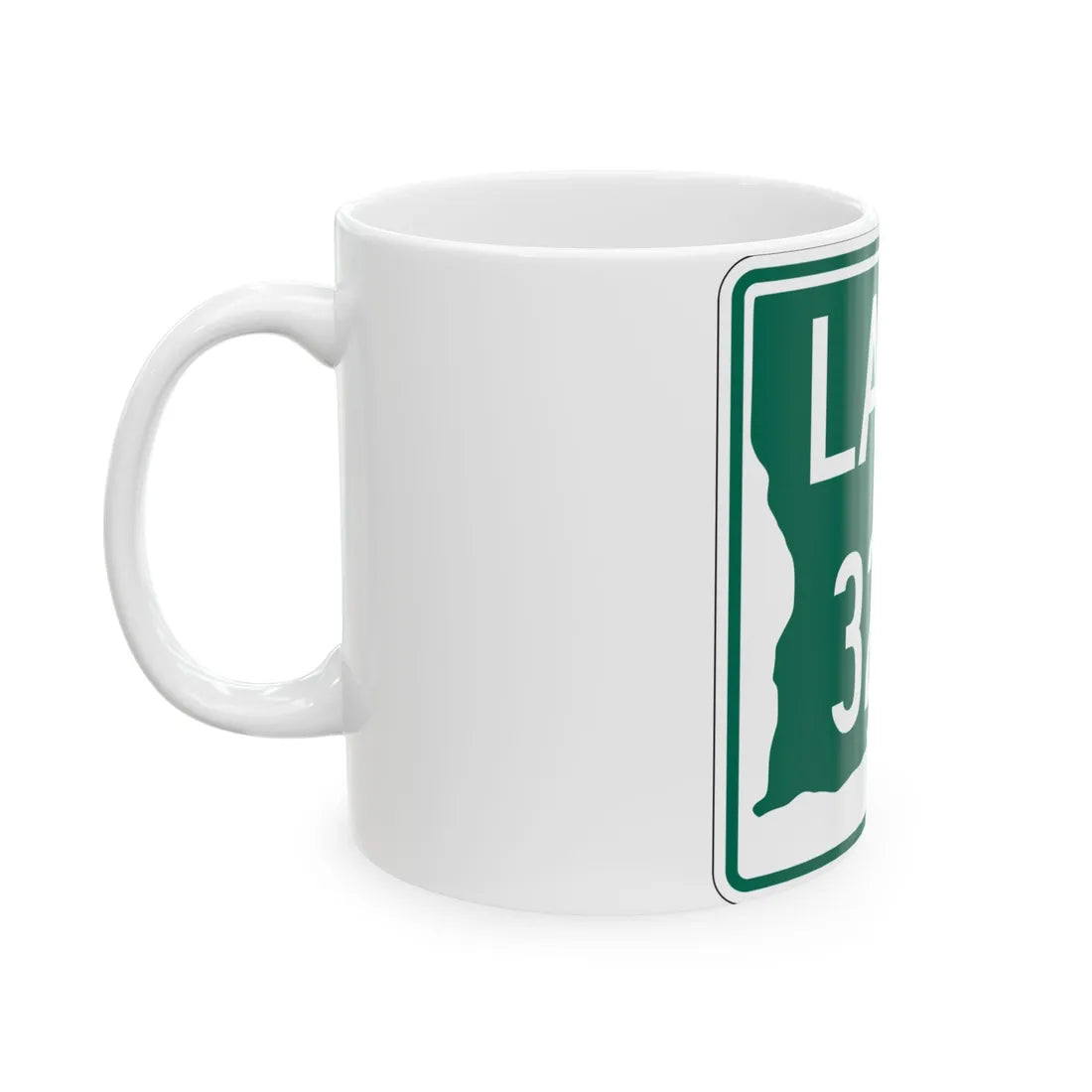 Louisiana 3217 (Louisiana) (Road Sign) White Coffee Mug - Go Mug Yourself