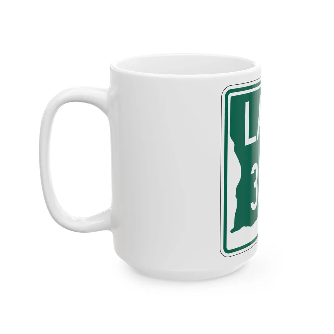 Louisiana 3218 (Louisiana) (Road Sign) White Coffee Mug - Go Mug Yourself