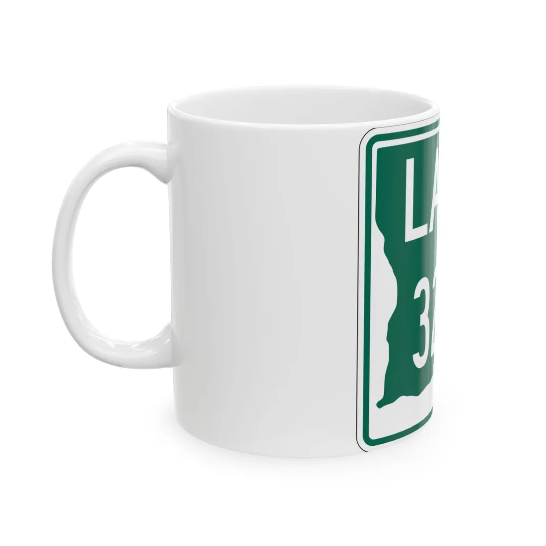 Louisiana 3228 (Louisiana) (Road Sign) White Coffee Mug - Go Mug Yourself