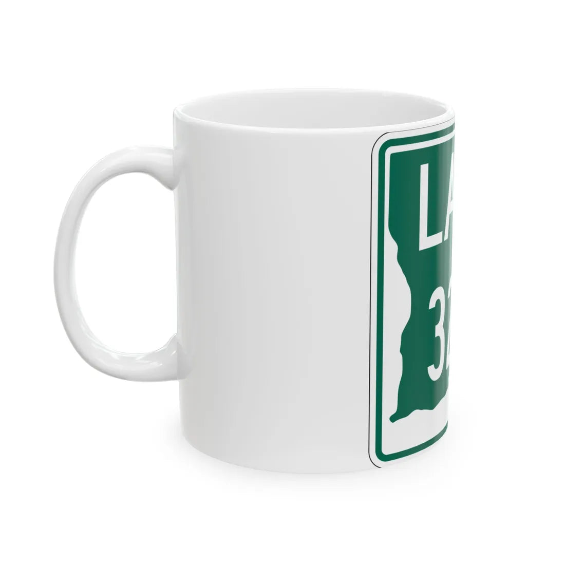 Louisiana 3232 (Louisiana) (Road Sign) White Coffee Mug - Go Mug Yourself