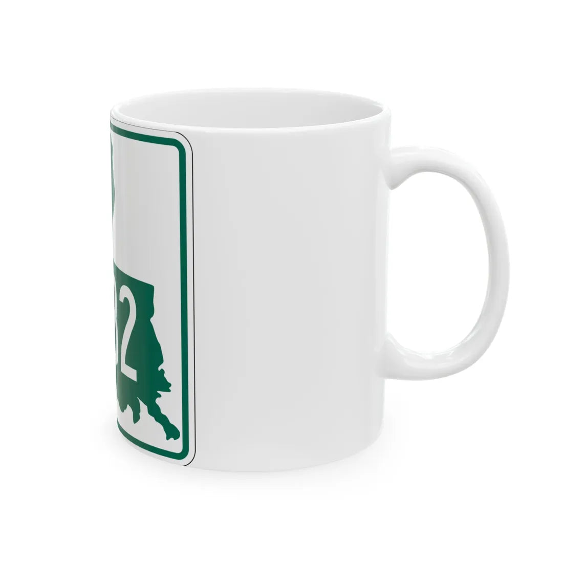 Louisiana 3232 (Louisiana) (Road Sign) White Coffee Mug - Go Mug Yourself