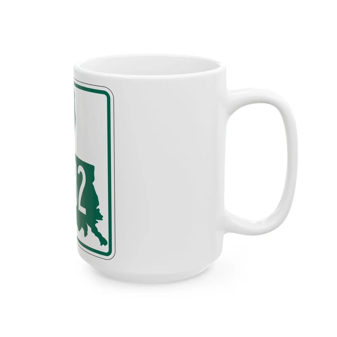 Louisiana 3232 (Louisiana) (Road Sign) White Coffee Mug - Go Mug Yourself