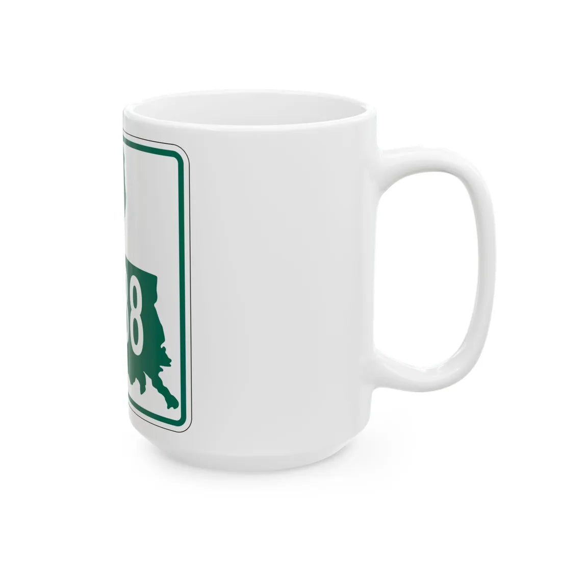 Louisiana 3238 (Louisiana) (Road Sign) White Coffee Mug - Go Mug Yourself