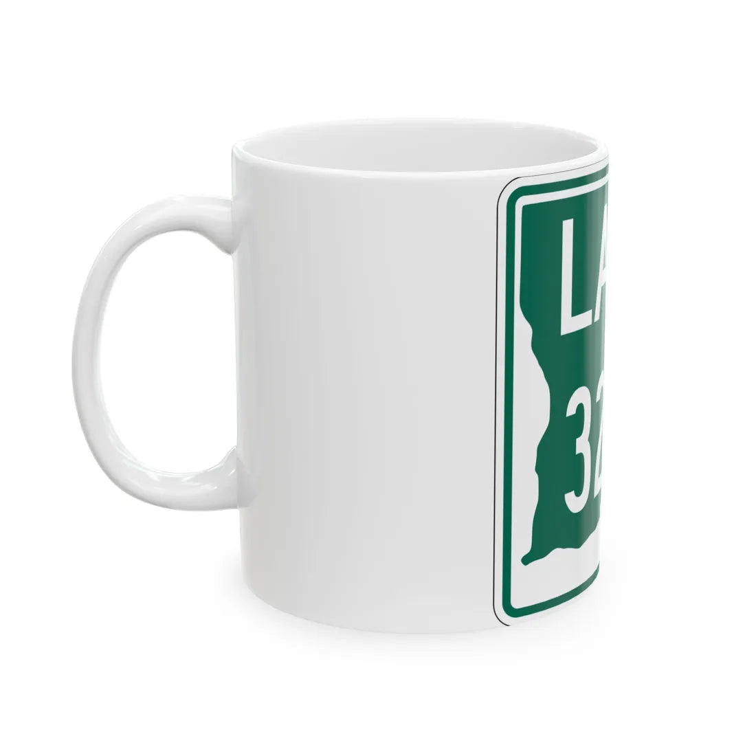 Louisiana 3240 (Louisiana) (Road Sign) White Coffee Mug - Go Mug Yourself