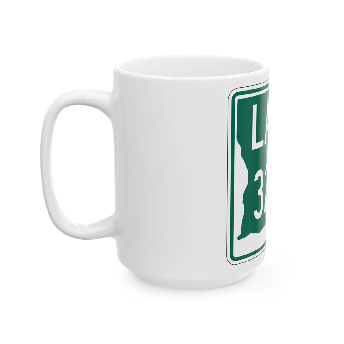 Louisiana 3240 (Louisiana) (Road Sign) White Coffee Mug - Go Mug Yourself
