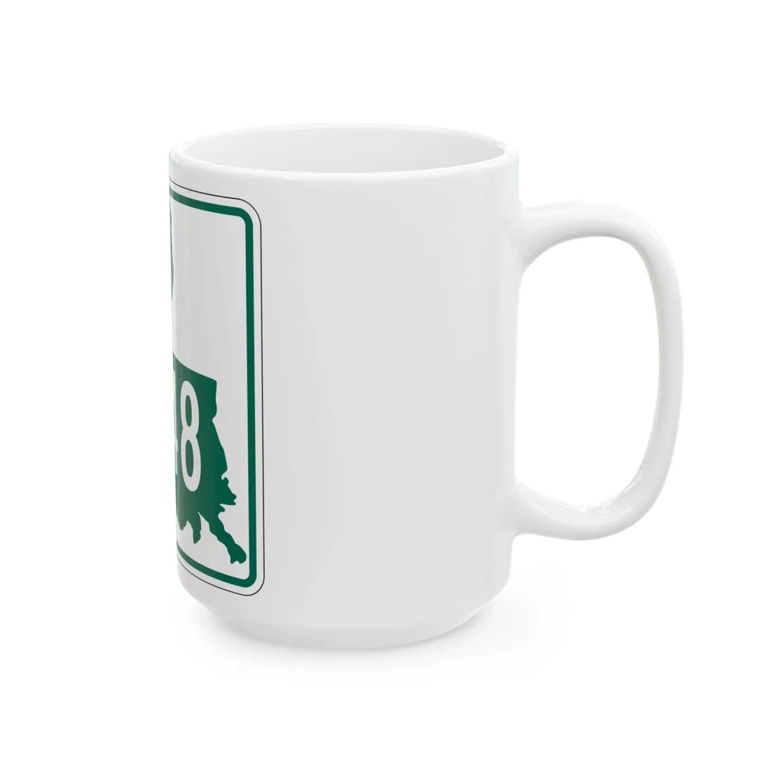 Louisiana 3248 (Louisiana) (Road Sign) White Coffee Mug - Go Mug Yourself