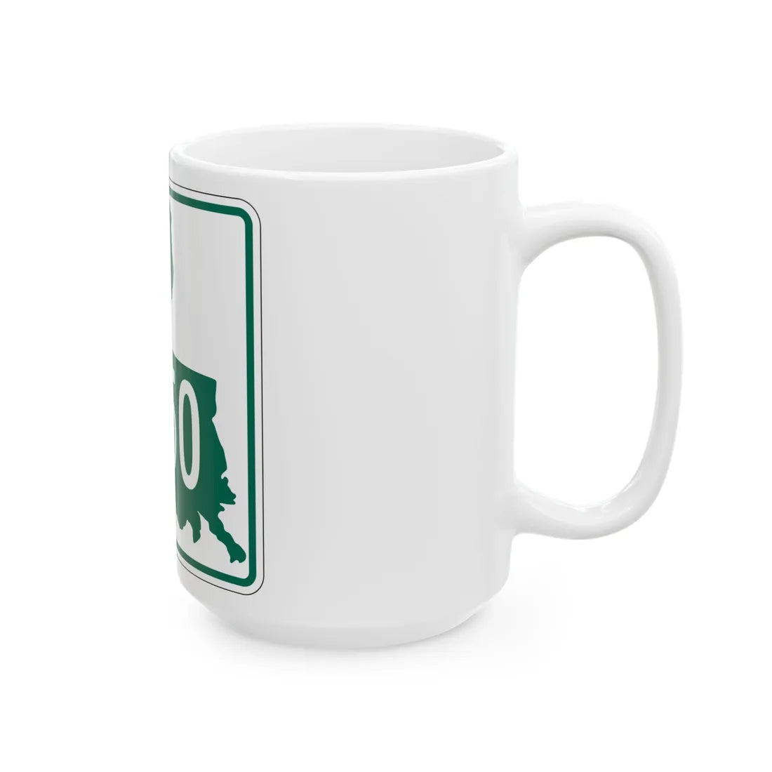 Louisiana 3250 (Louisiana) (Road Sign) White Coffee Mug - Go Mug Yourself