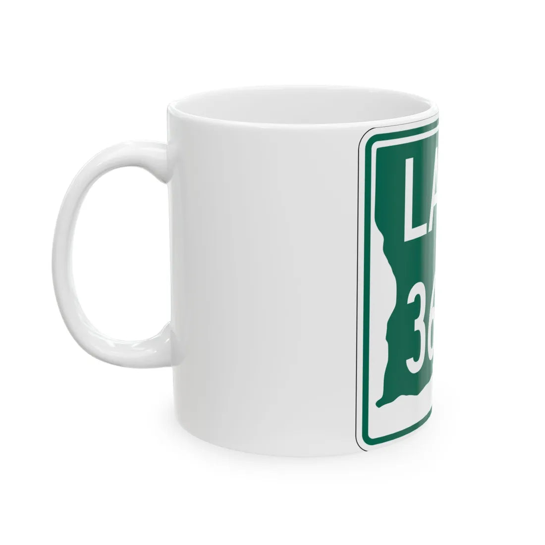 Louisiana 3605 (Louisiana) (Road Sign) White Coffee Mug - Go Mug Yourself