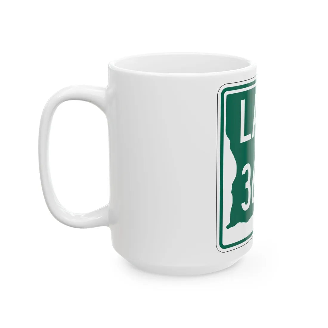 Louisiana 3605 (Louisiana) (Road Sign) White Coffee Mug - Go Mug Yourself