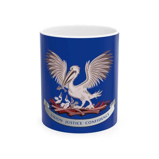 LOUISIANA PELICAN FLAG (United States) White Coffee Mug 11oz - Go Mug Yourself