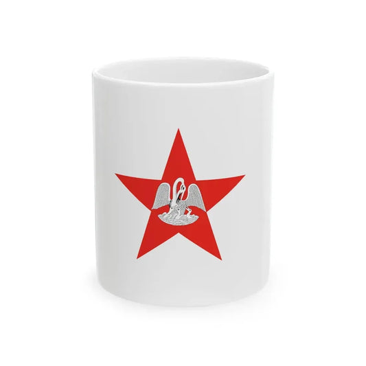 Louisiana Secession Flag (United States) White Coffee Mug 11oz - Go Mug Yourself