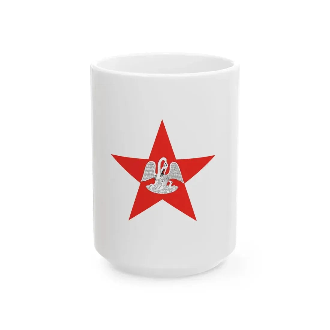 Louisiana Secession Flag (United States) White Coffee Mug 15oz - Go Mug Yourself