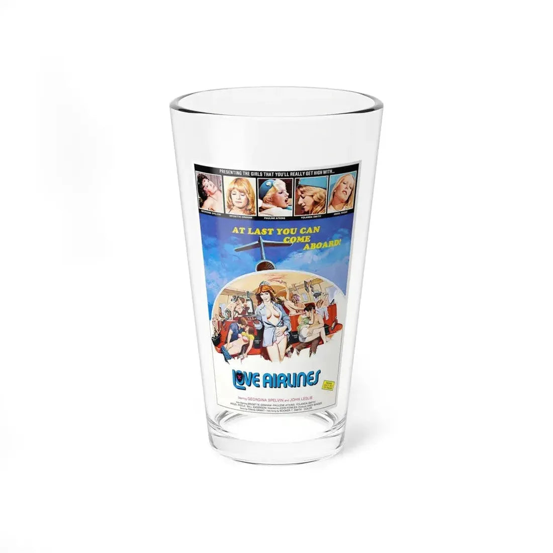 LOVE AIRLINES 1978 Movie Poster - Pint Glass 16oz 16oz - Go Mug Yourself