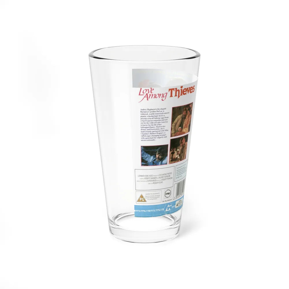 LOVE AMONG THIEVES (VHS COVER) Pint Glass 16oz - Go Mug Yourself