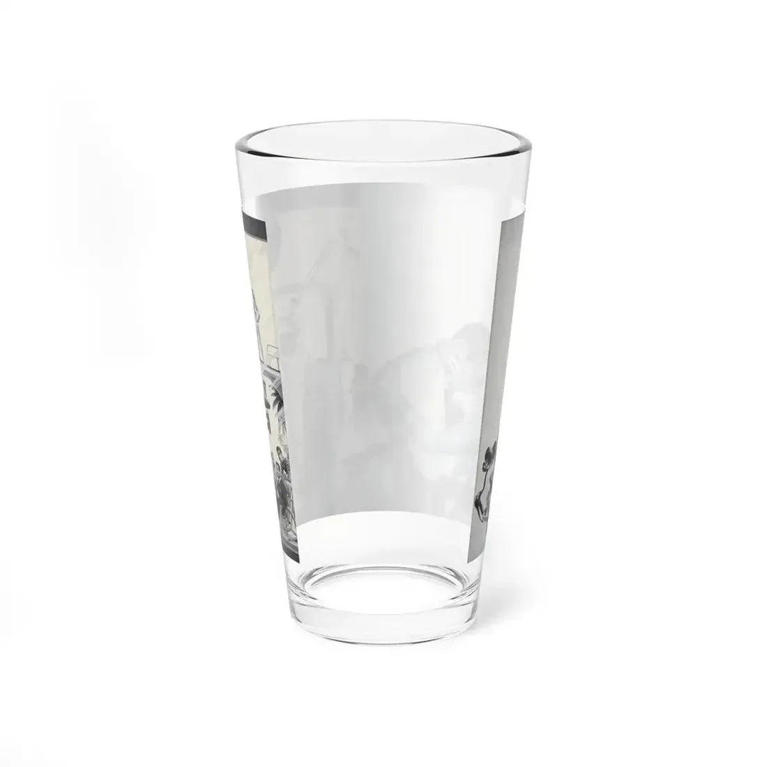 Love at the Dentist's Office, Men's Magazine Illustration - Pint Glass 16oz - Go Mug Yourself