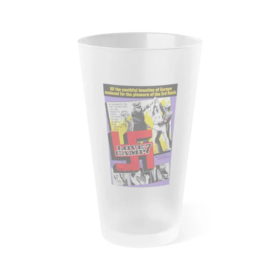 LOVE CAMP 7 1969 Movie Poster - Frosted Pint Glass 16oz Default Title - Go Mug Yourself