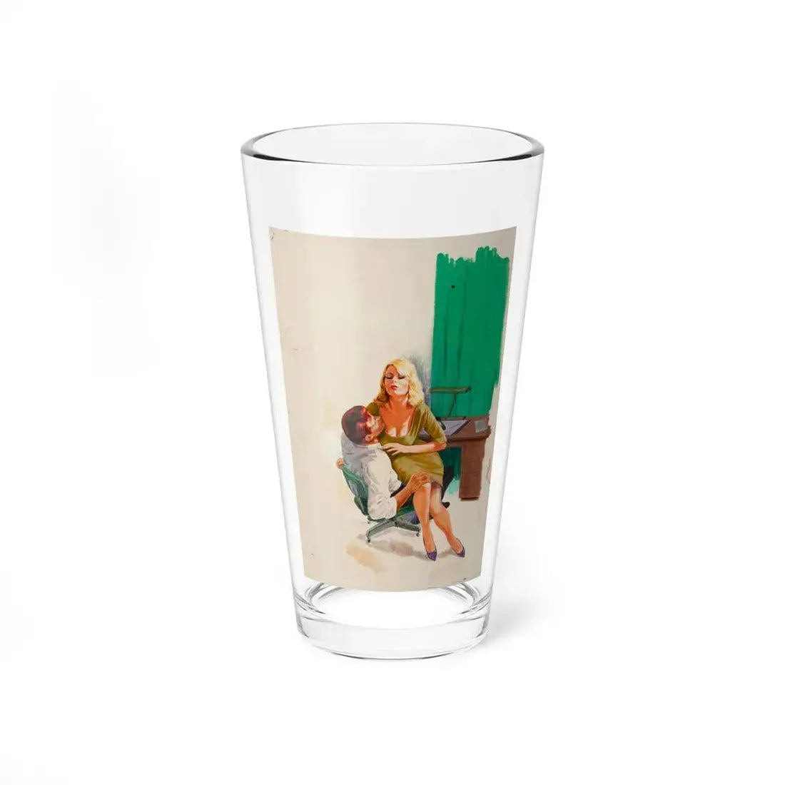 Love Hungry Woman, paperback book cover, 1962 - Pint Glass 16oz 16oz - Go Mug Yourself