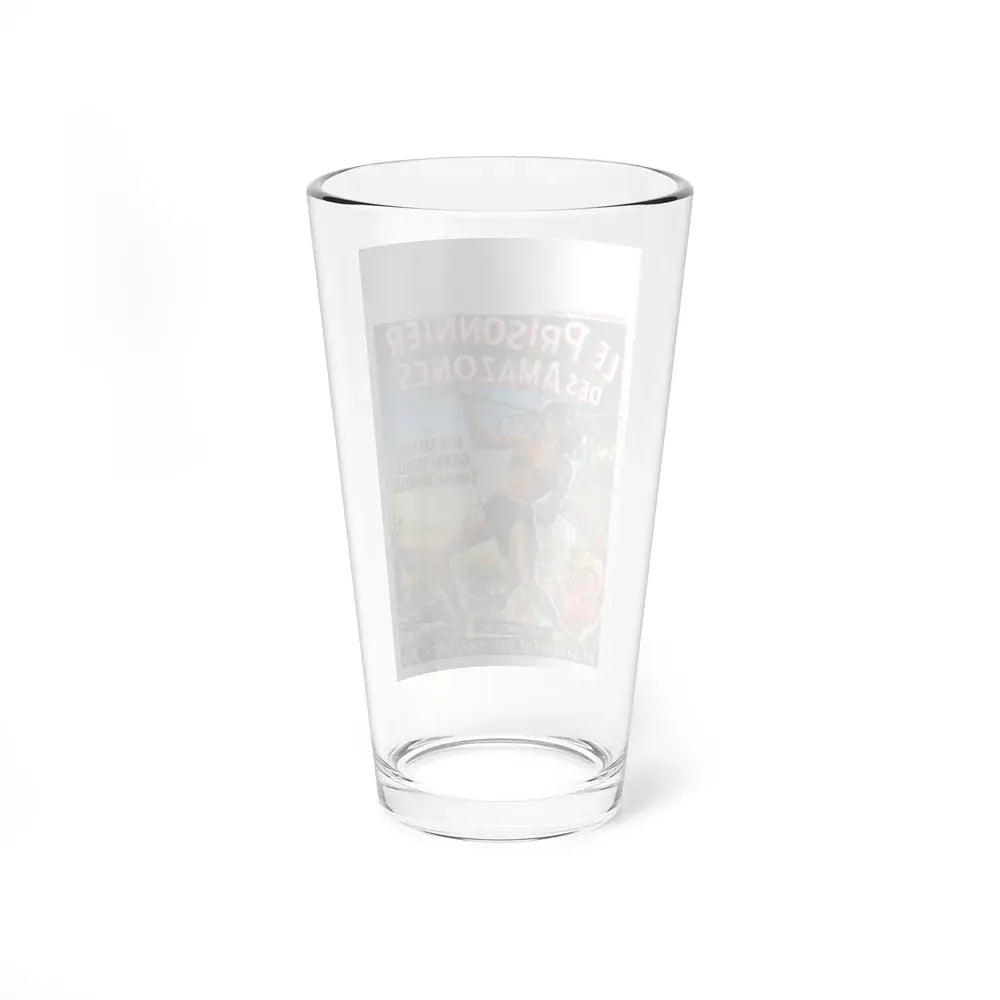 LOVE SLAVES OF THE AMAZON (BELGIAN) 1957 Movie Poster - Pint Glass 16oz - Go Mug Yourself