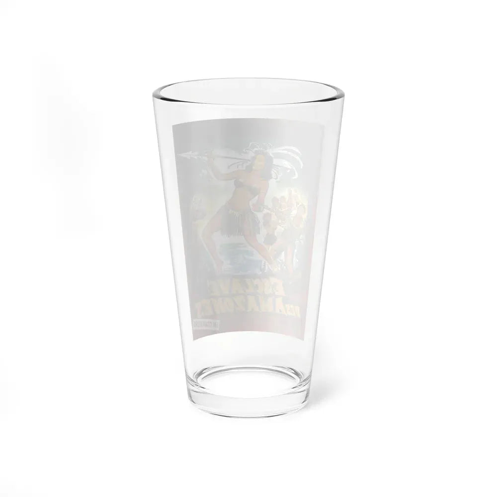 LOVE SLAVES OF THE AMAZON (FRENCH) 1957 Movie Poster - Pint Glass 16oz - Go Mug Yourself