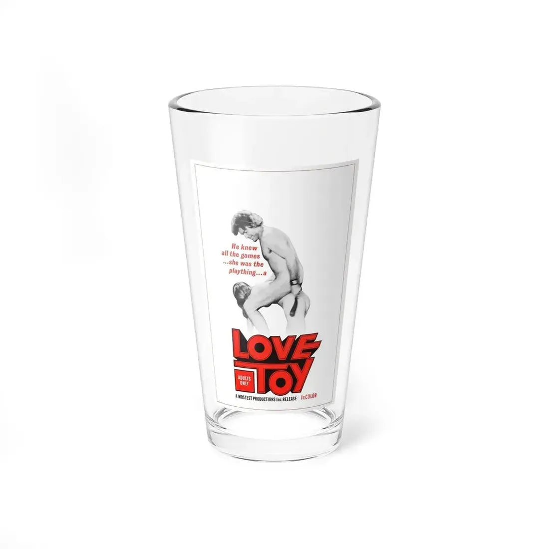 LOVE TOY 1971 Movie Poster - Pint Glass 16oz 16oz - Go Mug Yourself