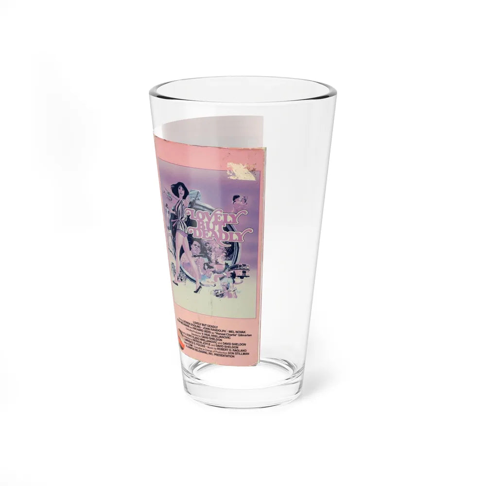 LOVELY BUT DEADLY ACTION (VHS COVER) Pint Glass 16oz - Go Mug Yourself