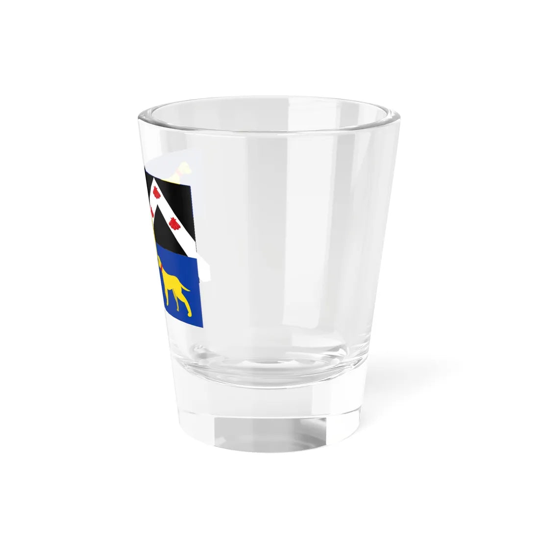 Lovendegem vlag (Belgium) Shot Glass 1.5oz - Go Mug Yourself