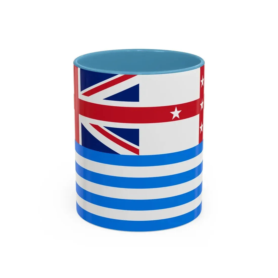 Lower Murray River Flag Australia - Accent Coffee Mug 11oz Light Blue - Go Mug Yourself