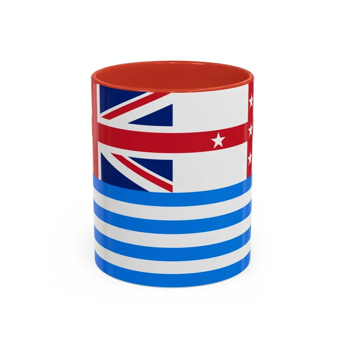 Lower Murray River Flag Australia - Accent Coffee Mug 11oz Red - Go Mug Yourself