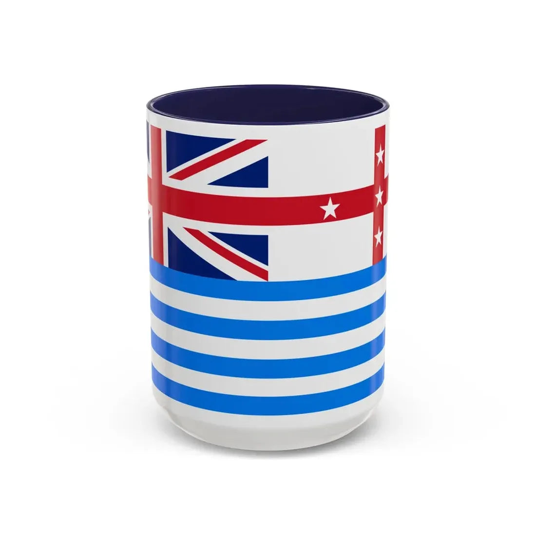 Lower Murray River Flag Australia - Accent Coffee Mug 15oz Navy - Go Mug Yourself