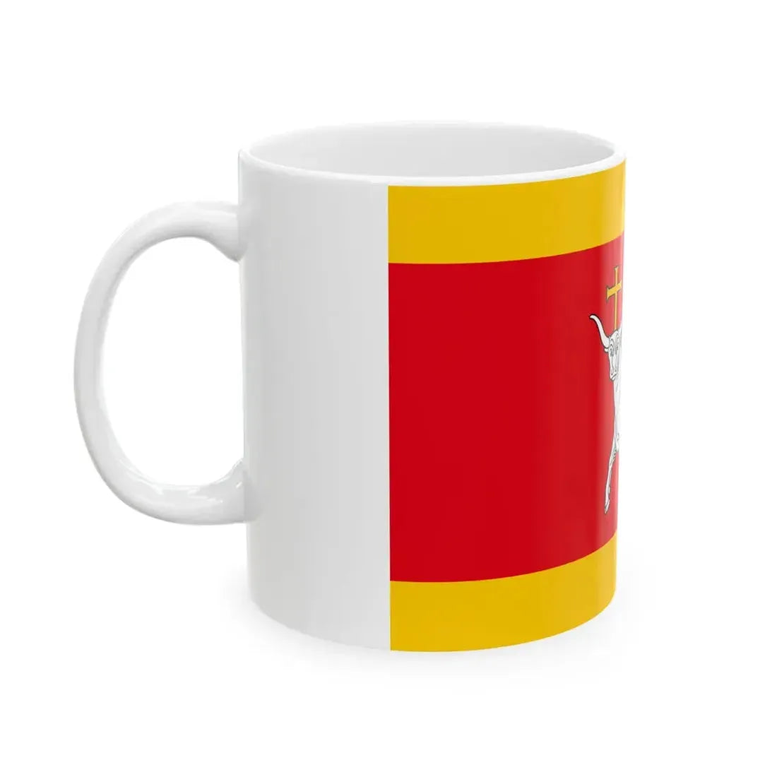 LTU Kaunas flag (Lithuania) White Coffee Mug - Go Mug Yourself