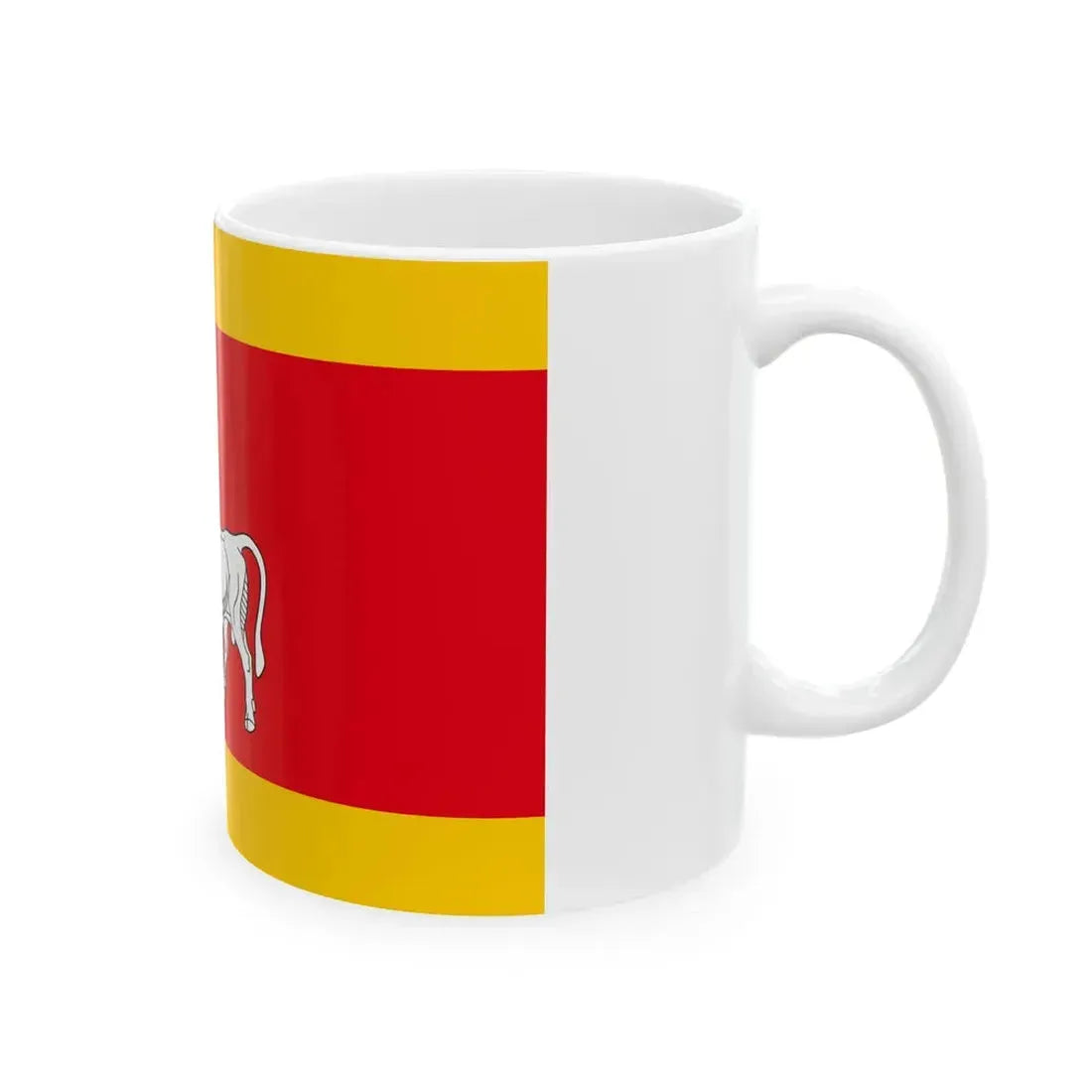 LTU Kaunas flag (Lithuania) White Coffee Mug - Go Mug Yourself