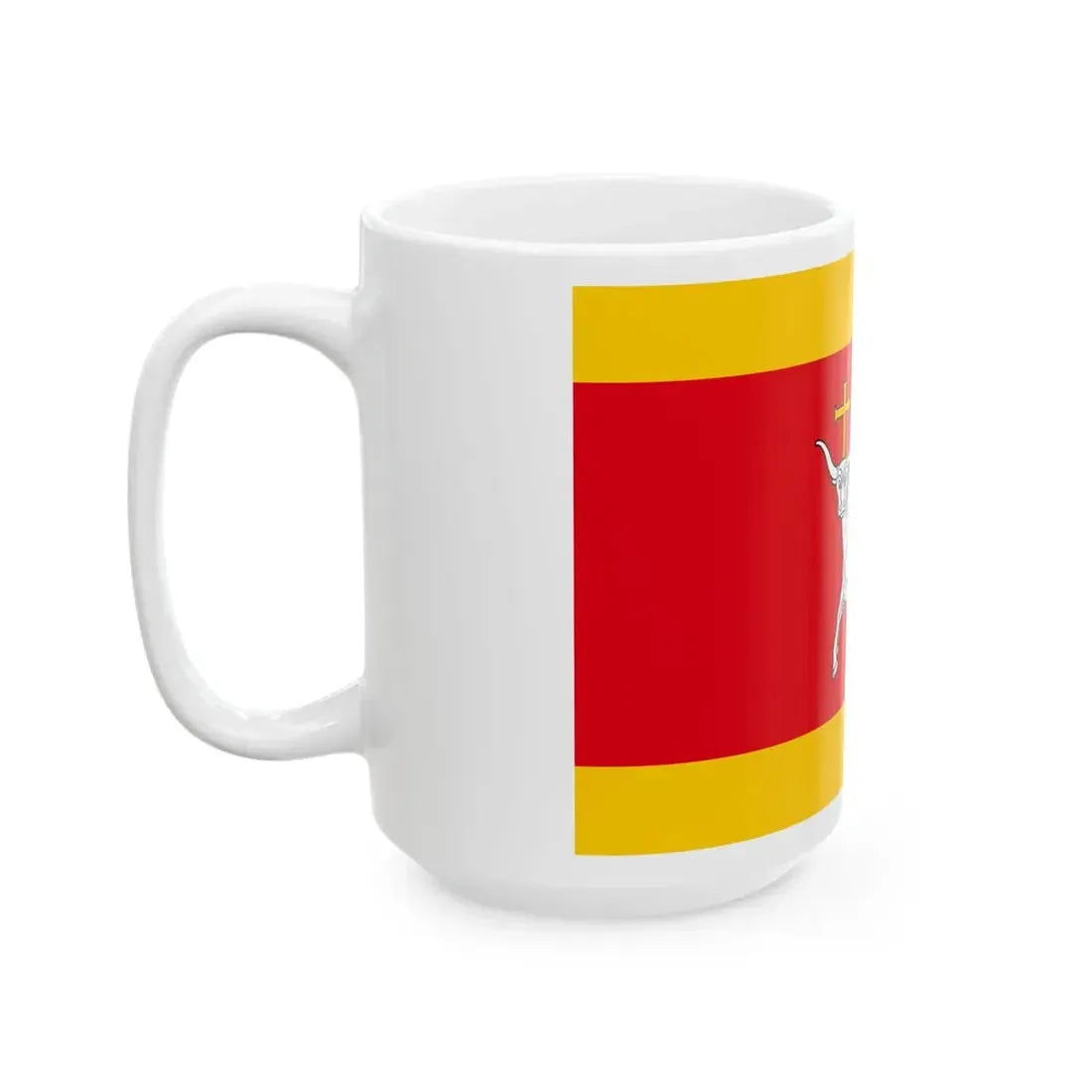 LTU Kaunas flag (Lithuania) White Coffee Mug - Go Mug Yourself