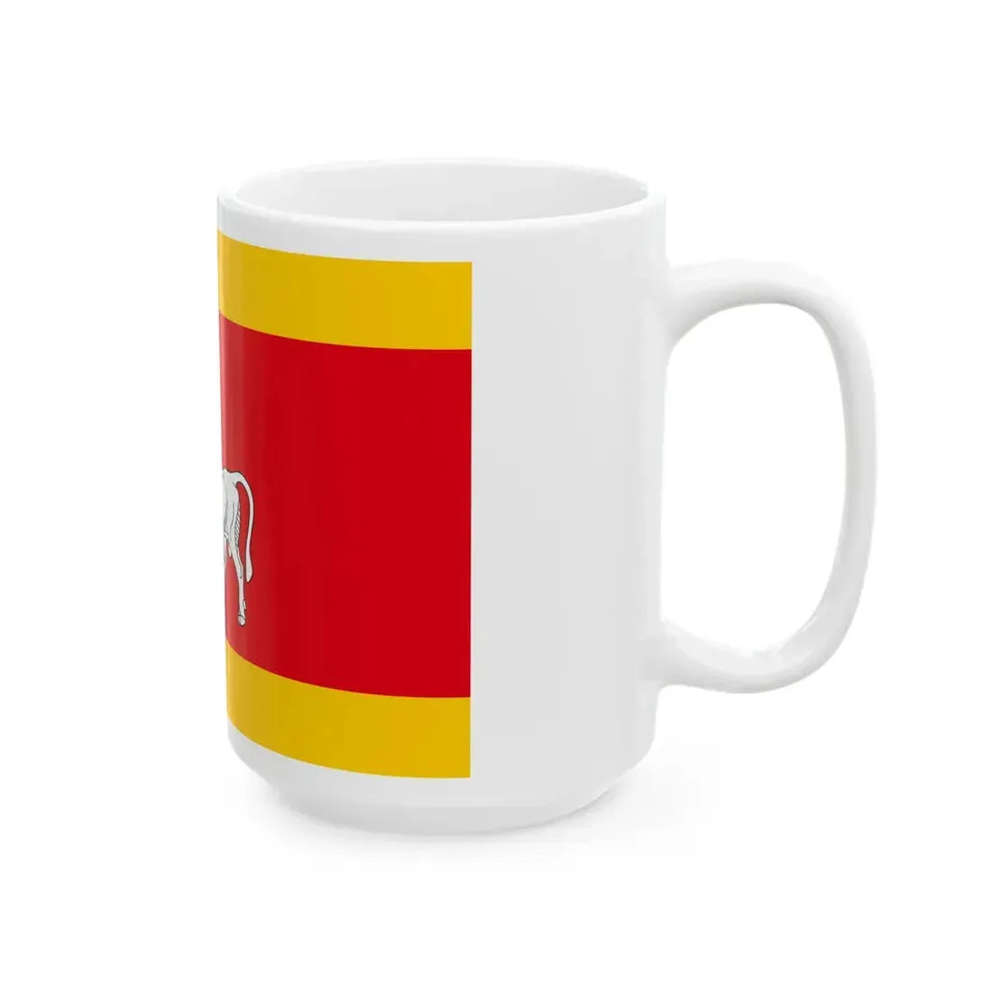 LTU Kaunas flag (Lithuania) White Coffee Mug - Go Mug Yourself