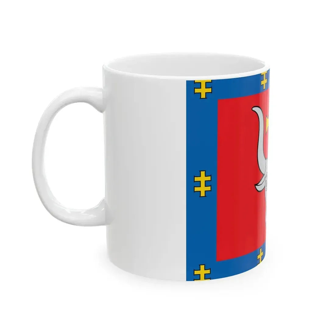 LTU Kauno apskritis flag (Lithuania) White Coffee Mug - Go Mug Yourself