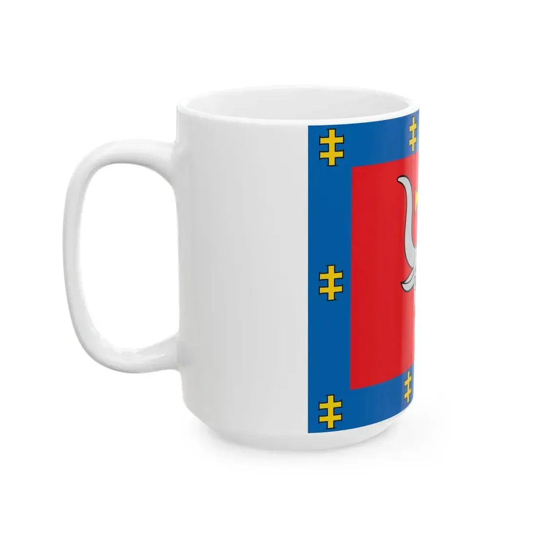 LTU Kauno apskritis flag (Lithuania) White Coffee Mug - Go Mug Yourself