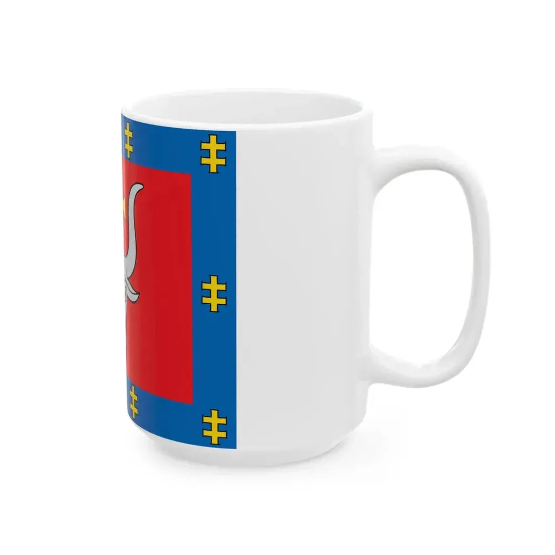 LTU Kauno apskritis flag (Lithuania) White Coffee Mug - Go Mug Yourself