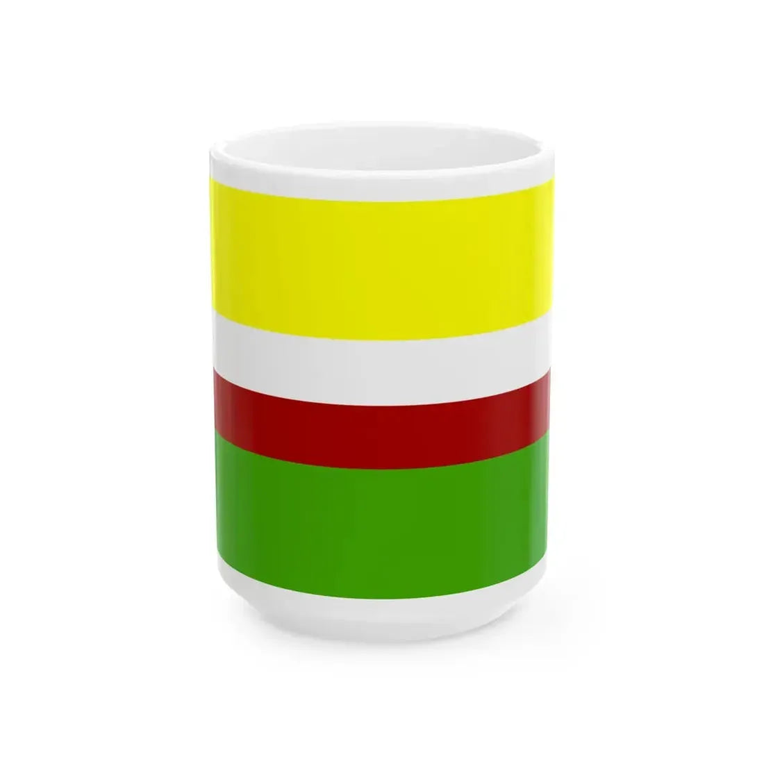 Lubuskie flaga (Poland) White Coffee Mug 15oz - Go Mug Yourself